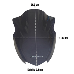 Bajaj Dominar 250 / 400 Kısa Siperlik Camı 2017-2024 Uyumlu-Füme